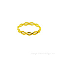 Simple Braid Ring 18 K Yellow Gold Fashion